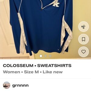 Colosseum Blue and Cream Sweatshirt